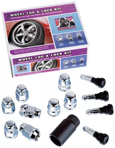 Gorilla Automotive 70933 Acorn Open End Wheel Installation Kit 12mm x 1.50