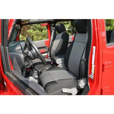 Gray Neoprene Front Fits Seat Covers for Jeep Wrangler JK 07-10 13214.09 Rugged