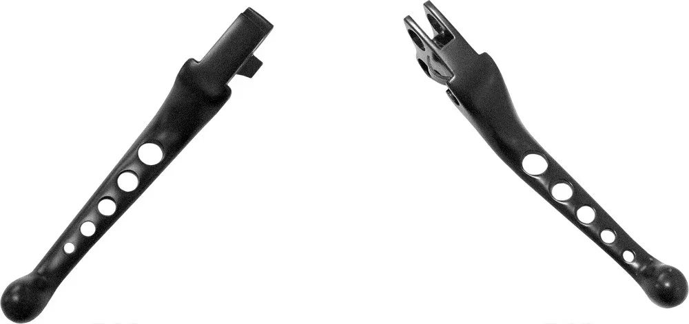 Harddrive 5-Hole Lever SET Black BIG Twin - 053920 For Harley Screamin' 2005-2006