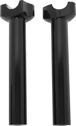 Harddrive H-Bar Risers Aluminum Straight Black 8-1/2" - 04-561