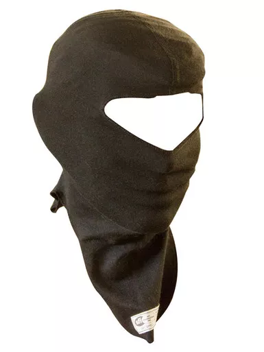 Head Sock Black Youth 1 Layer Single Eye Port 1411Y