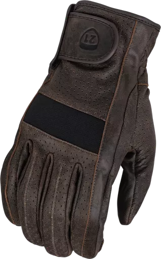 Highway 21 Jab Perforated Gloves Brown