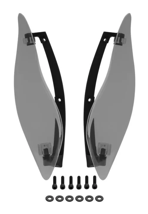 HogWorkz Adjustable Batwing Air Deflectors For Harley Touring 2014-2025