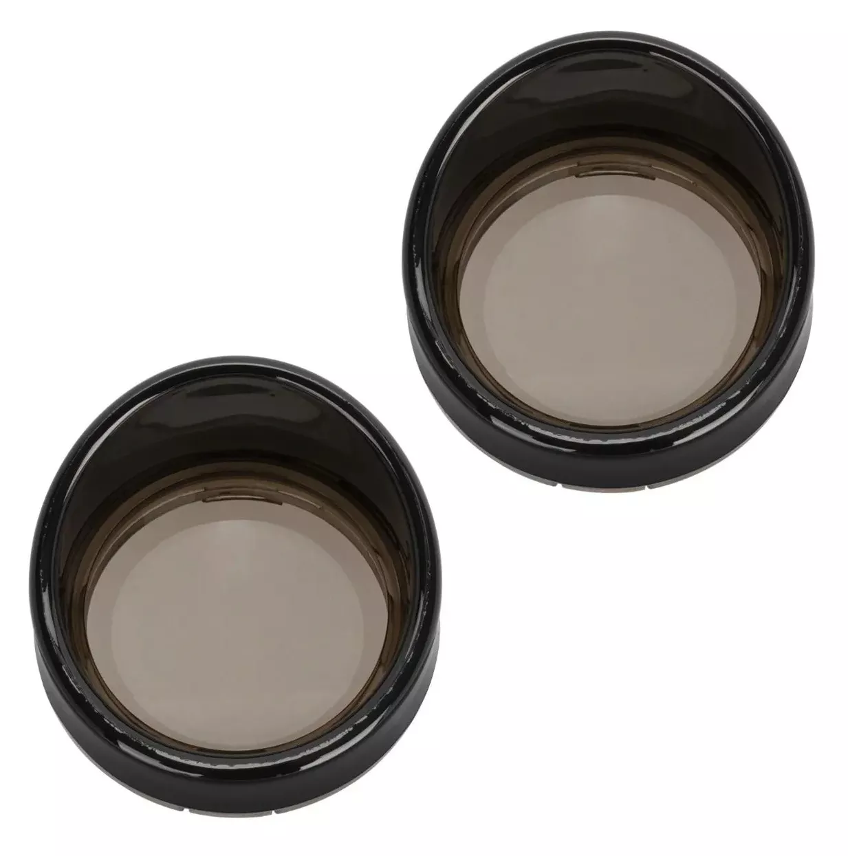 HogWorkz Bullet Style Turn Signal Visor Trim Rings And Lens For Harley