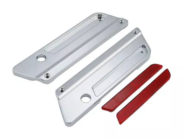 HogWorkz Chrome Saddlebag Latch Covers For Harley Touring 1993-2013