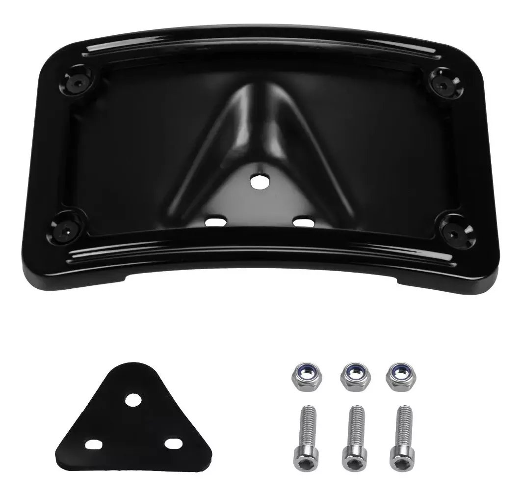 HogWorkz Laydown / Curved License Plate Mount For Harley 1973-2026