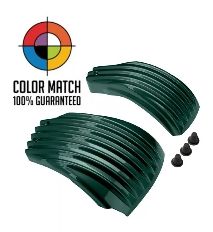 HogWorkz OE Color Matched Ribbed Battery Side Covers For Harley Softail 2018-2026