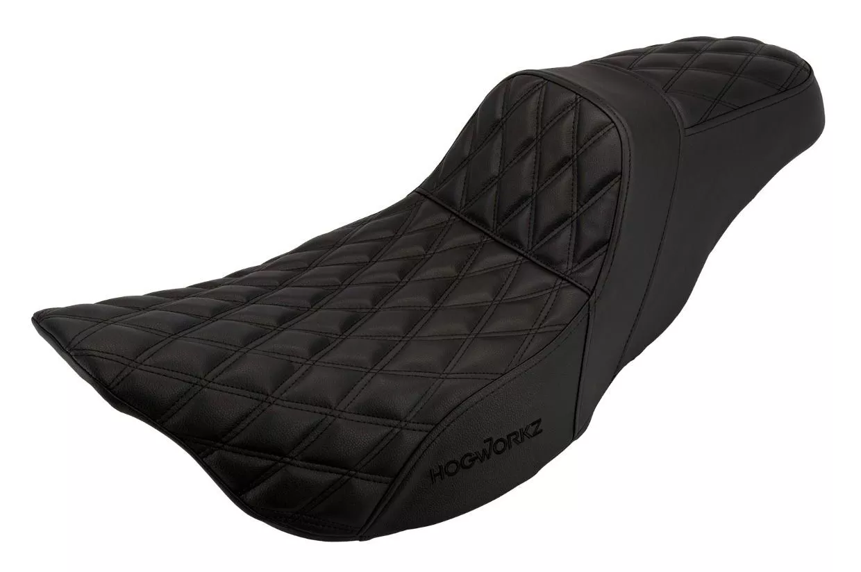 HogWorkz Rise Up Double Diamond Seat For Harley Touring 2008-2025