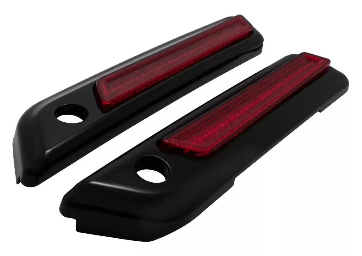 HogWorkz Saddlebag LED Latch Coverz For Harley Touring 2014-2025