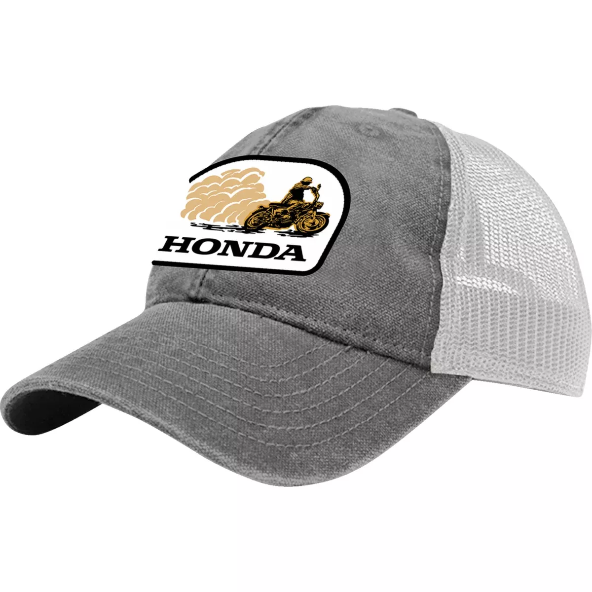 HONDA APPAREL 2501-4469 LEM25-H47 Honda Trucker Hat gray/white