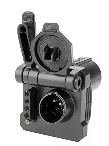 Hopkins 47570 7 Blade to 6 Round, 5 & 4 Flat Adapter with Quick-Change Plug