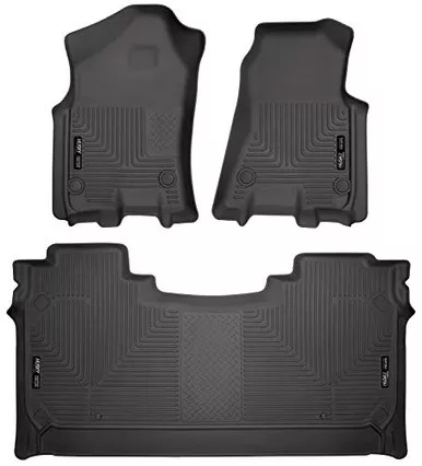 Husky Liners 94001 Weatherbeater Front & 2nd Seat Floor Mats, Black