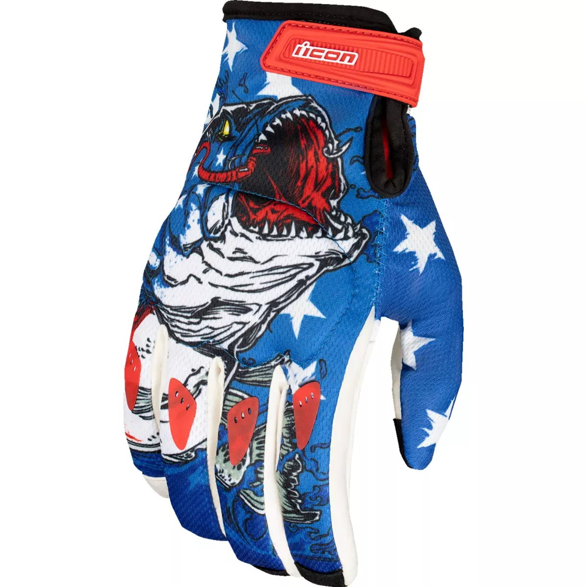 ICON Hooligan American Basstard™ Gloves Blue