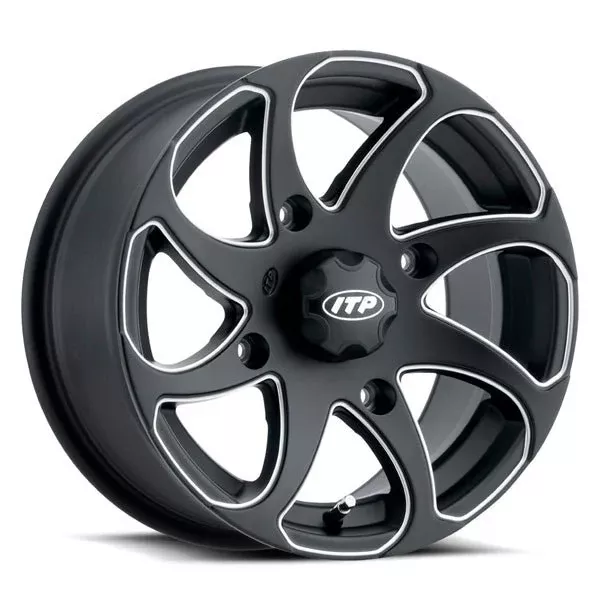 ITP 14X7 4/110 5+2 Twister BK Wheel