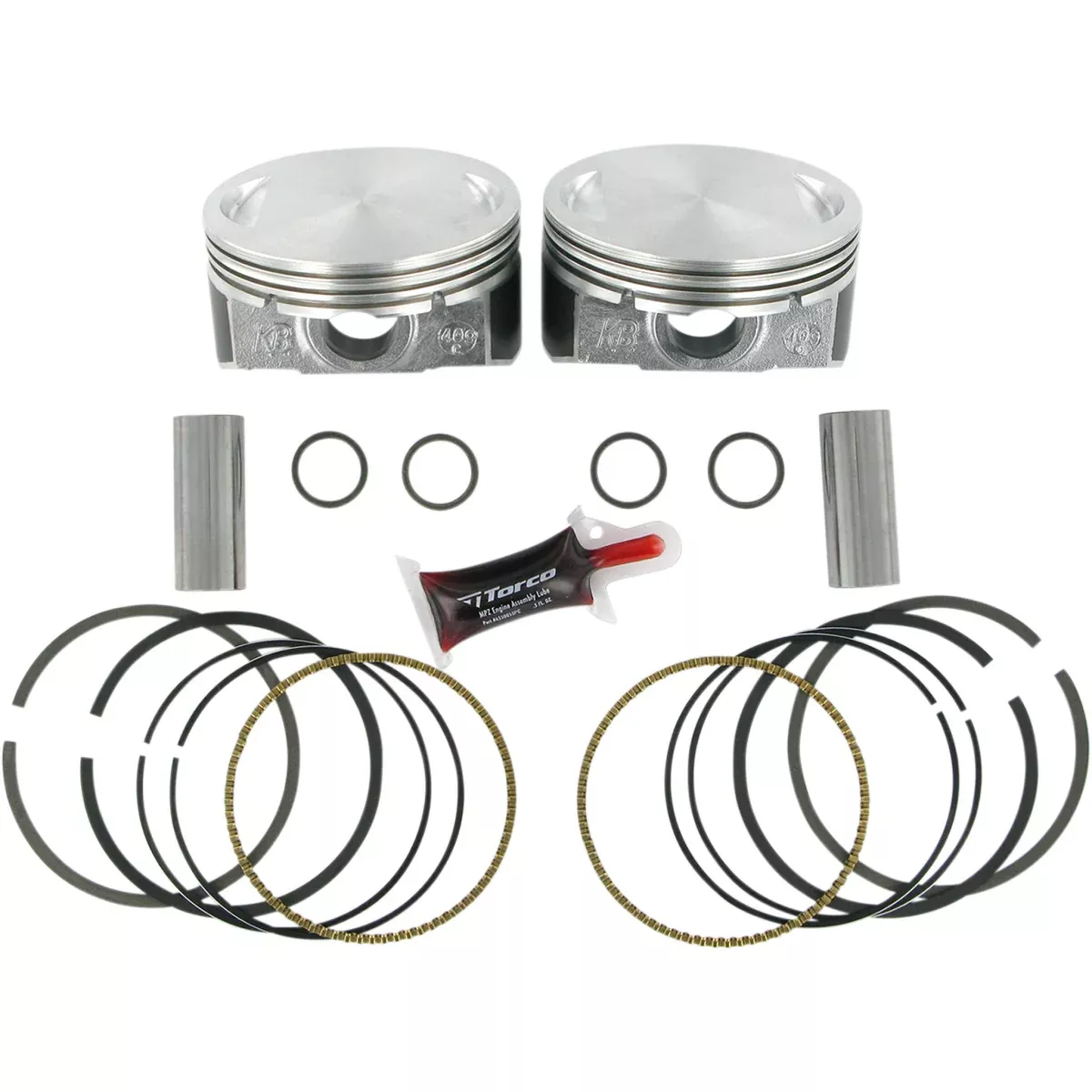 KB PERFORMANCE 0910-0916 KB409C.005 Hypereutectic Piston Kit Piston Kit - Twin Cam