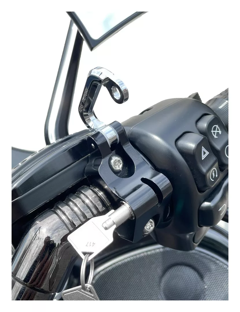 Ken's Factory Next Level Perch With Helmet Lock For Harley 1984-2025