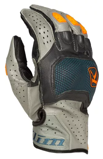 Klim Badlands Aero Pro Short Glove Petrol Strike Orange