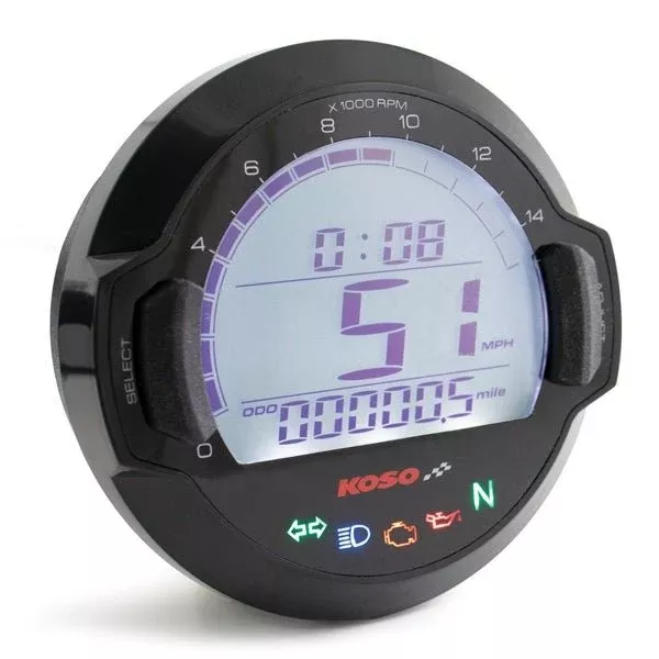 Koso North America DL-03SR GP Style Speedometer