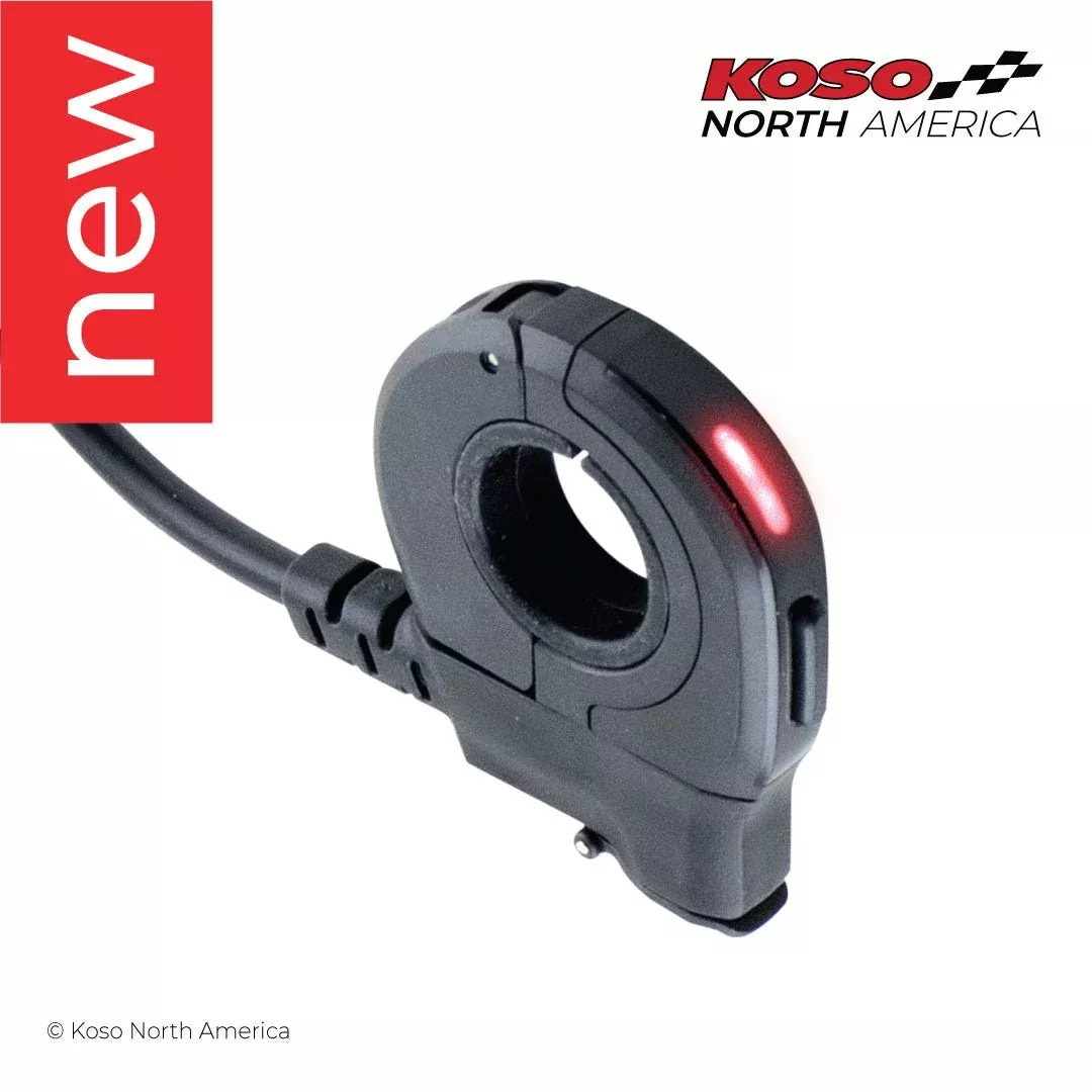 Koso North America Thumb Switch With USB-C Charger