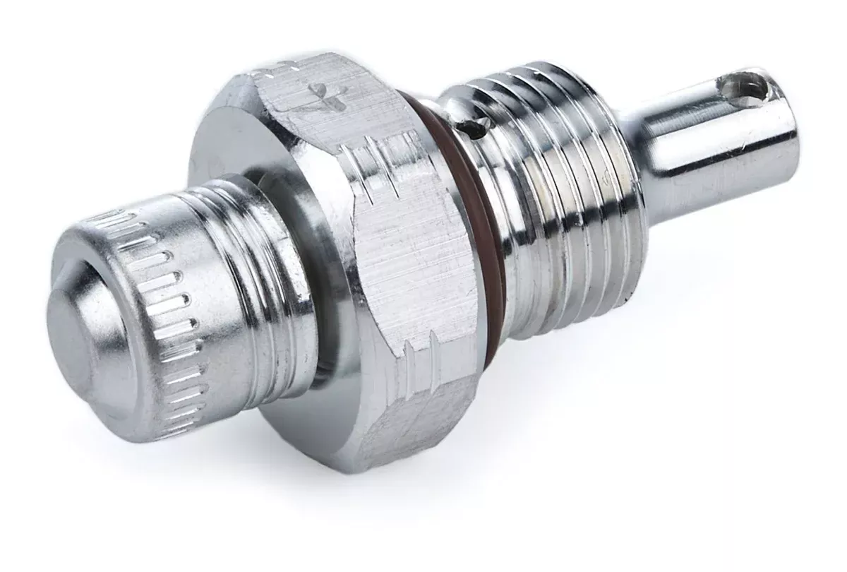 KRC Power Steering Alum Flow Valve -6AN Male ID – 4 KRC 25304000