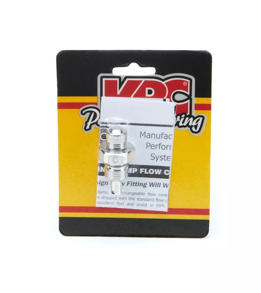 KRC Power Steering Alum Flow Valve -6AN Male ID – C KRC 25310000