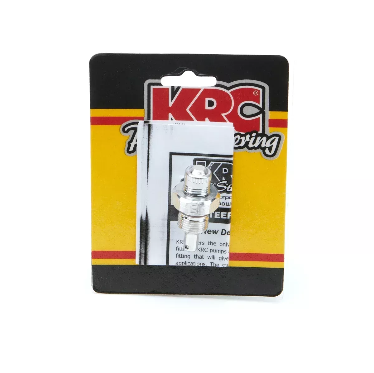 KRC Power Steering Alum Flow Valve -6AN Male ID – E KRC 25312000