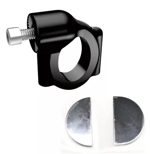 Kuryakyn Black Curved Side License Plate Mount (3117)