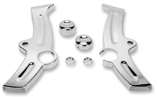 Kuryakyn Boomerang Frame Covers - Chrome - '00-07 Harley Softails (7851)