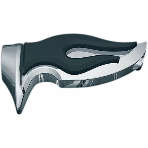 Kuryakyn Flamin' Chrome/Rubber Male Mount Footpegs (4416)