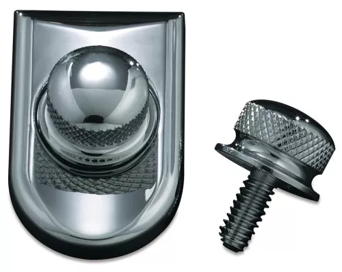Kuryakyn Rear Seat Hold Down Screw & Seat Cap Kit for Harley (9035)