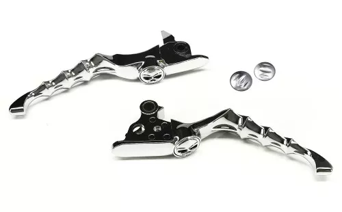 Kuryakyn Zombie Chrome Brake & Clutch Lever Set (1058)