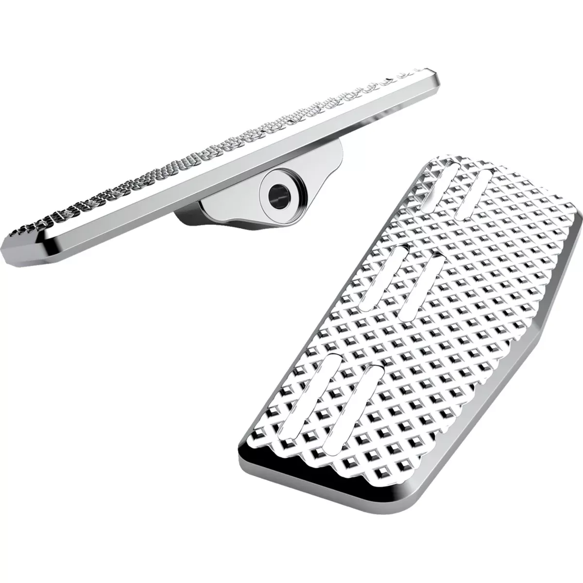LA CHOPPERS 1621-1196 LA-P101-01C Mini Floorboards front - chrome