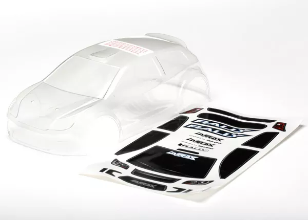 LaTrax 1/18 Rally Body / Decals (Clear, Yellow, Green, Blue, Red, or Orange)