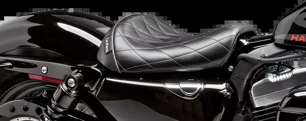 Le Pera Bare Bones Solo Seat – Diamond Stitch – Black – XL ’04-’22