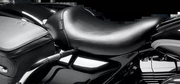 Le Pera Bare Bones Solo Seat - Smooth - Black - FLHR '97-'01