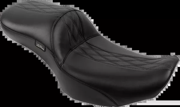 Le Pera Maverick Daddy Long Legs Seat - Without Backrest - Diamond Stitch - HR2 Inlay - FLH/FLT '23-'25