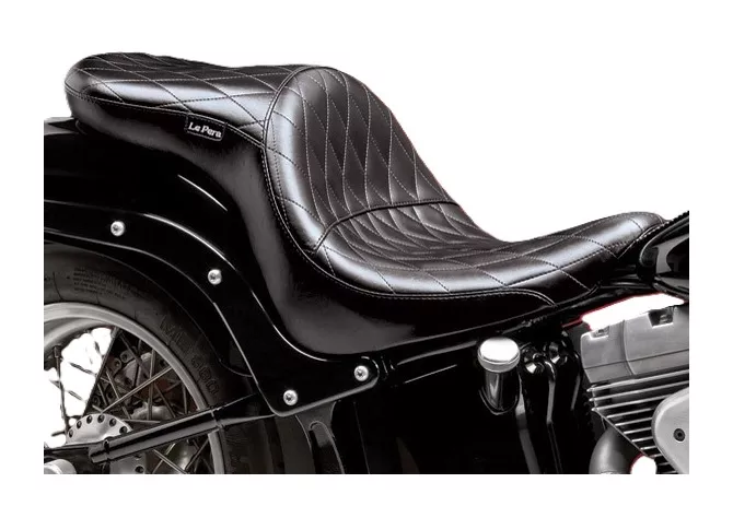Le Pera Maverick Diamond Stitch Seat For Harley Softail With Standard Tire 2000-2017