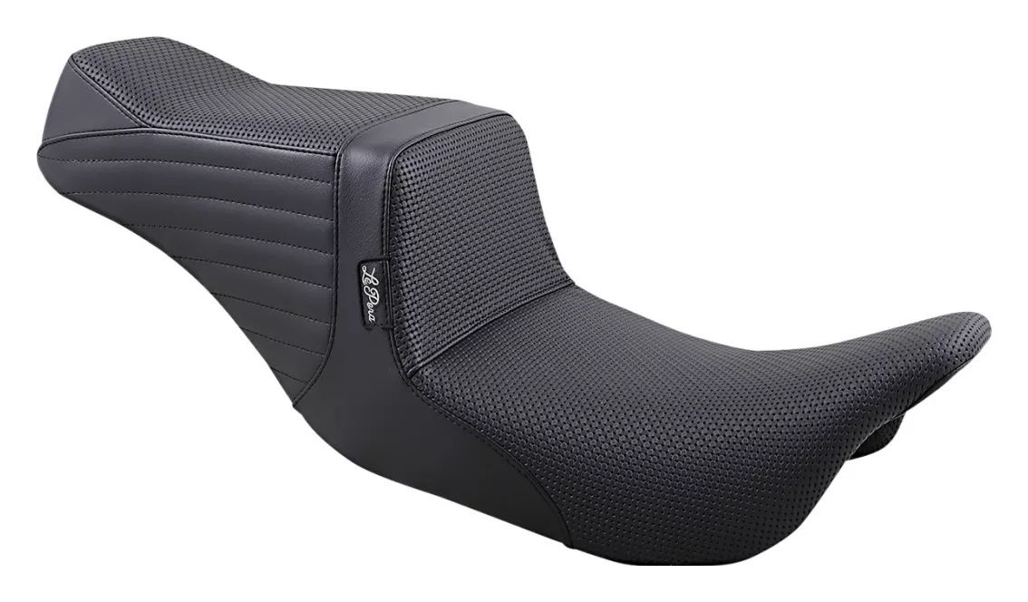 Le Pera Tailwhip Basket Weave 2-Up Seat For Harley Touring 2008-2025