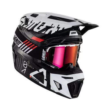 Leatt Moto 9.5 V23 White Helmet Kit