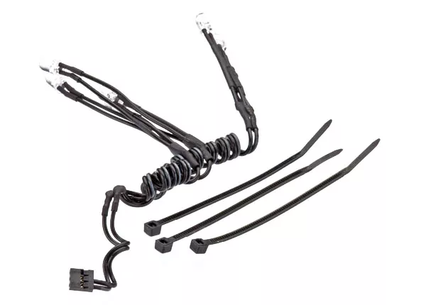 LED Lights, Chassis Harness (4 Clear, 2 Red) (1)/ Wire Tie (3)(Requires Power Supply #7286A)