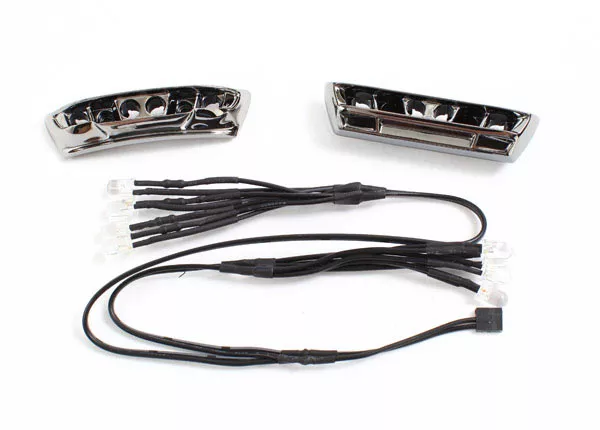 LED Lights, Light Harness (4 Clear, 4 Red)/ Bumpers, Front & Rear/ Wire Ties (3)(Requires Power Supply #7286A)