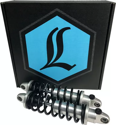 Legend Suspension REVO-A Adjustable Clear Anodized Shocks Harley Touring 13" '00-'22 - 1310-1618