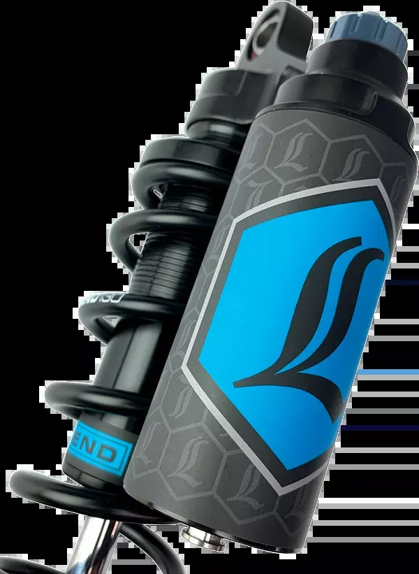 Legend Suspension REVO ARC Piggyback Shocks – 13″ – Heavy Duty – Black – ’99-’17 Dyna