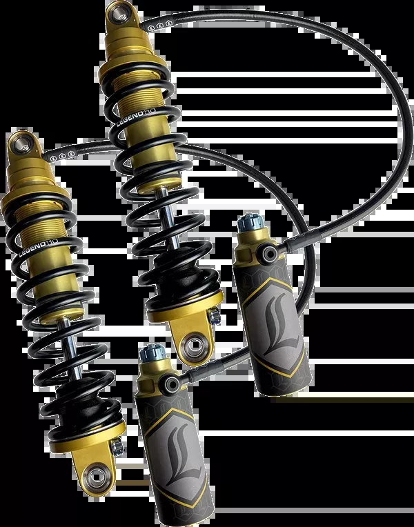 Legend Suspension REVO ARC Remote Reservoir Shocks – 13″ – Standard – Gold