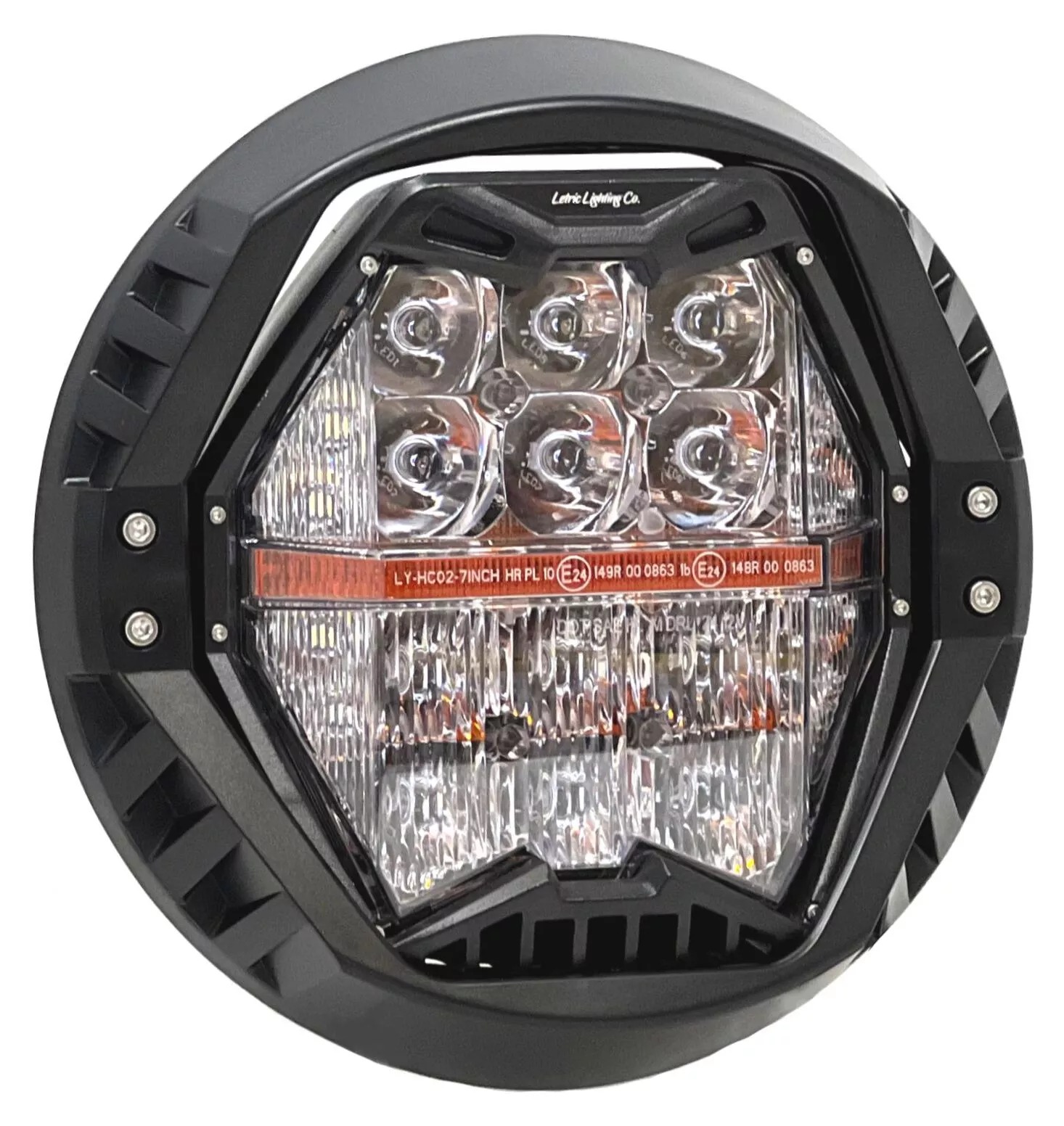 Letric Lighting Co. 7" LED Game Changer Headlamp For Harley 1994-2026