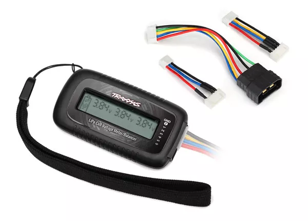 Lipo Cell Voltage Checker/Balancer (Includes #2938X Adapter For Traxxas ID Batteries)