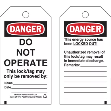 LOCK OUT TAG