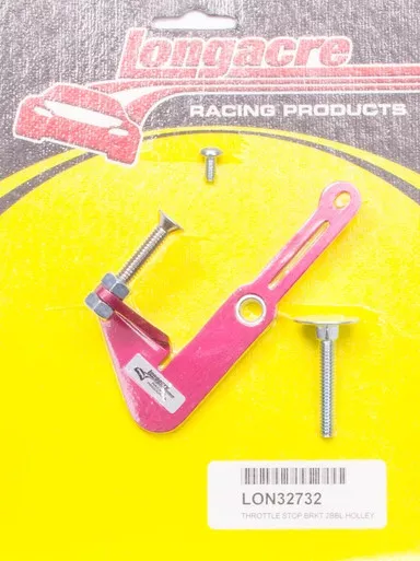 Longacre Primary Throttle Stop Bracket 2 BBL 52-32732