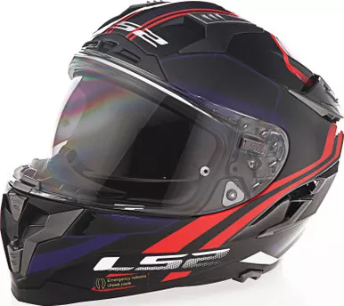 LS2 Challenger GT Propeller Red Blue Helmet