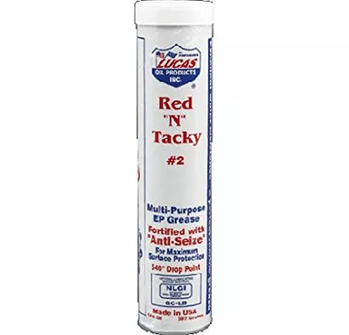 Lucas 10005-30 Red-N-Tacky Grease 14 oz Tube, single